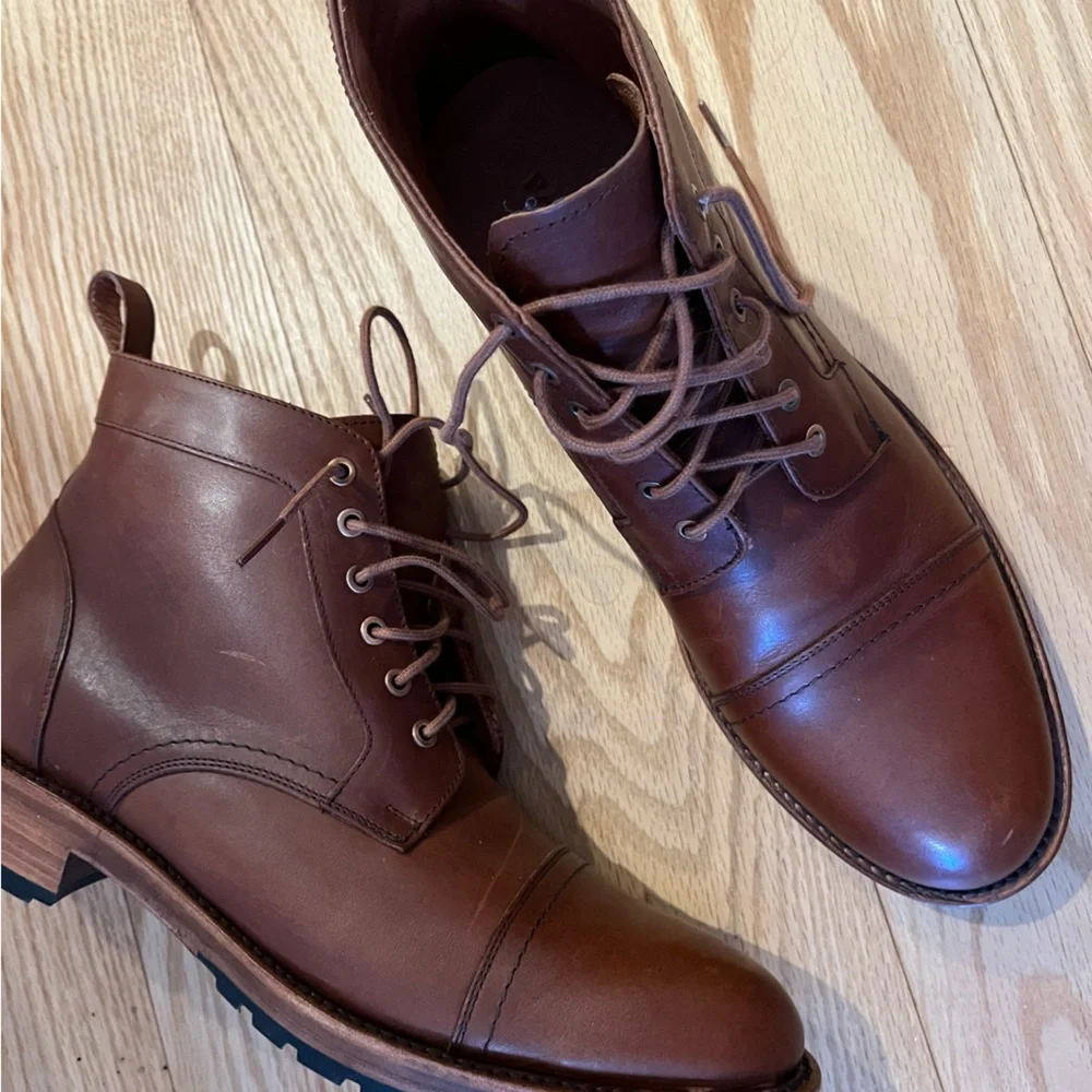 Portland leather men’s boots - Picture 3 of 11